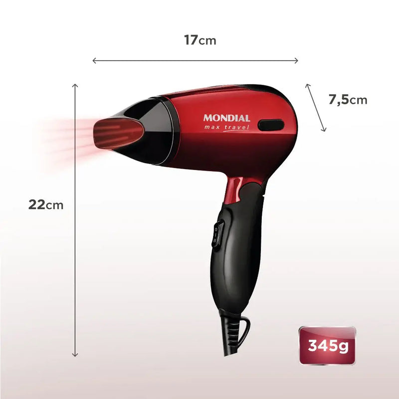 Secador De Cabelo Mondial Max Travel